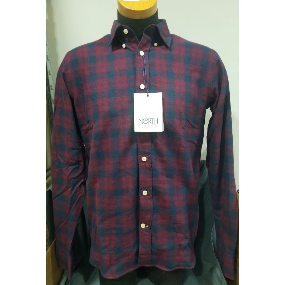 North County Portuguese Button Down Flannel Size Medium New With Tags.
